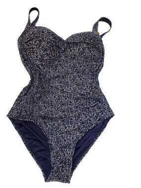 NWT Nip Tuck Womens Navy Bond Eye Joanne One-Piece Swimsuit Size US 10